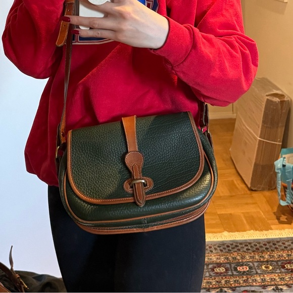 Dooney & Bourke Green and Brown Crossbody Bag - Picture 13 of 13